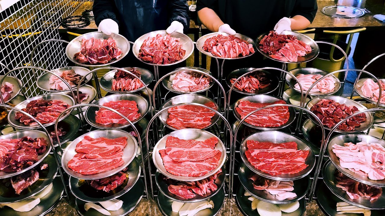 가성비 최고 착한 고깃집! 무한리필 소고기, 만원 숯불 돼지불백, 푸짐한 양푼 왕갈비, The best meat restaurant at a good price, beef, bbq