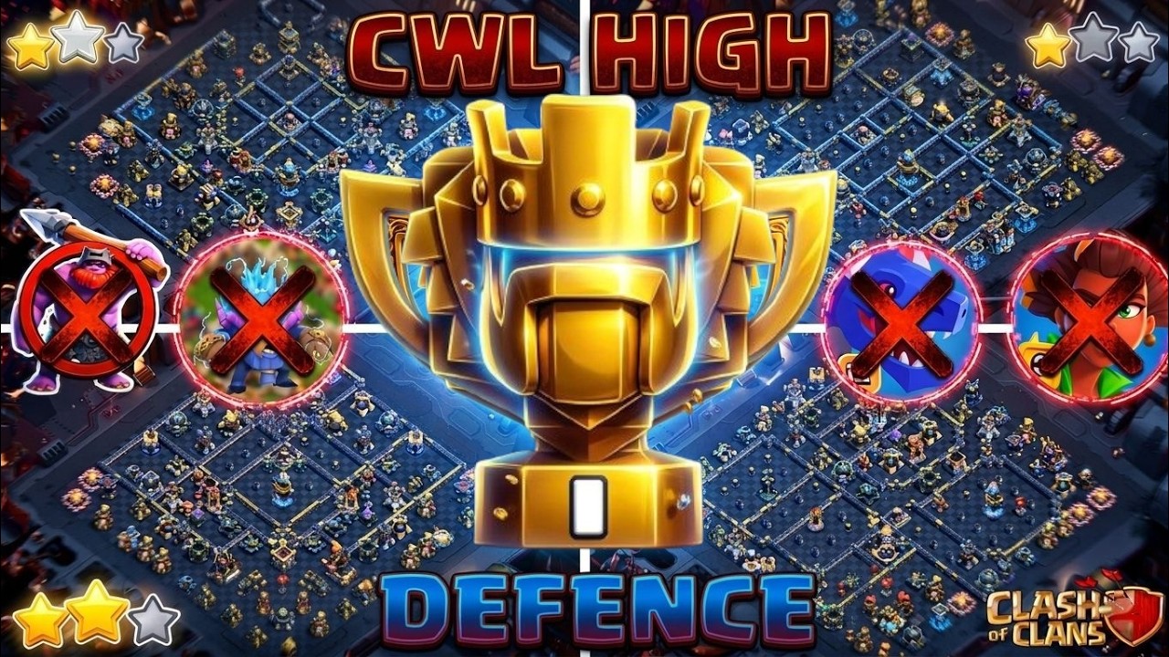 ​COPY & WIN! Best TH18 CWL Base for War Pro Layouts  Battle Base! Coc