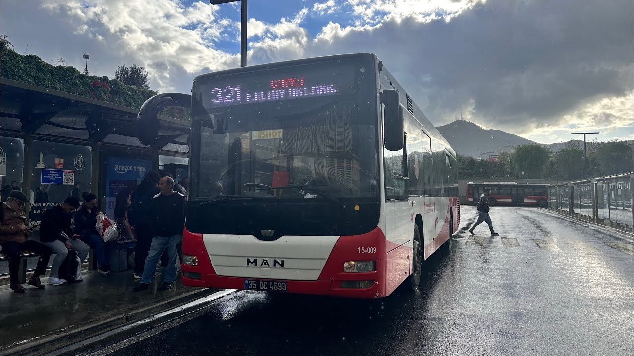 İzmir'de 321 ile Çamlı-F.Altay Aktarma Merkezi Arası Otobüsle Seyahat