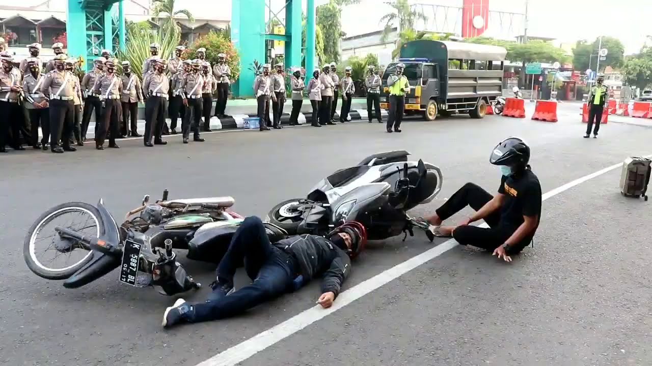 Latihan TPTKP Satlantas Polres Kudus