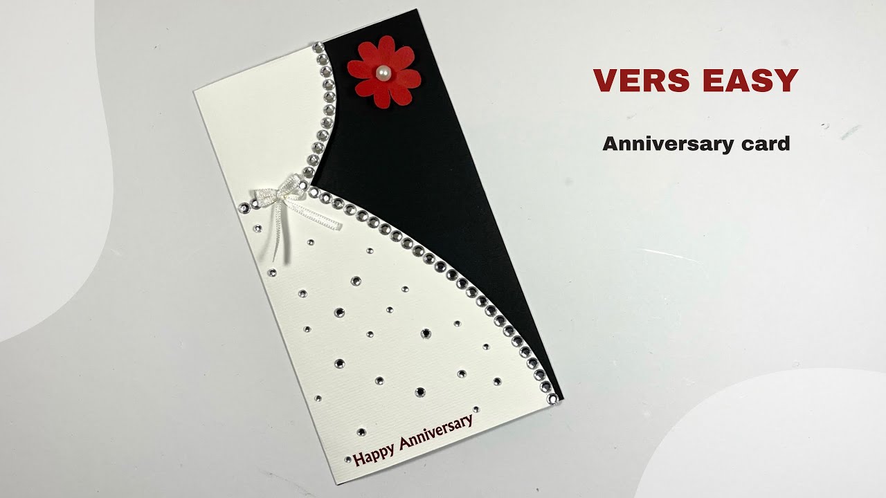 DIY Anniversary greeting card idea 2022 , How to make very easy wedding anniversary card for parents