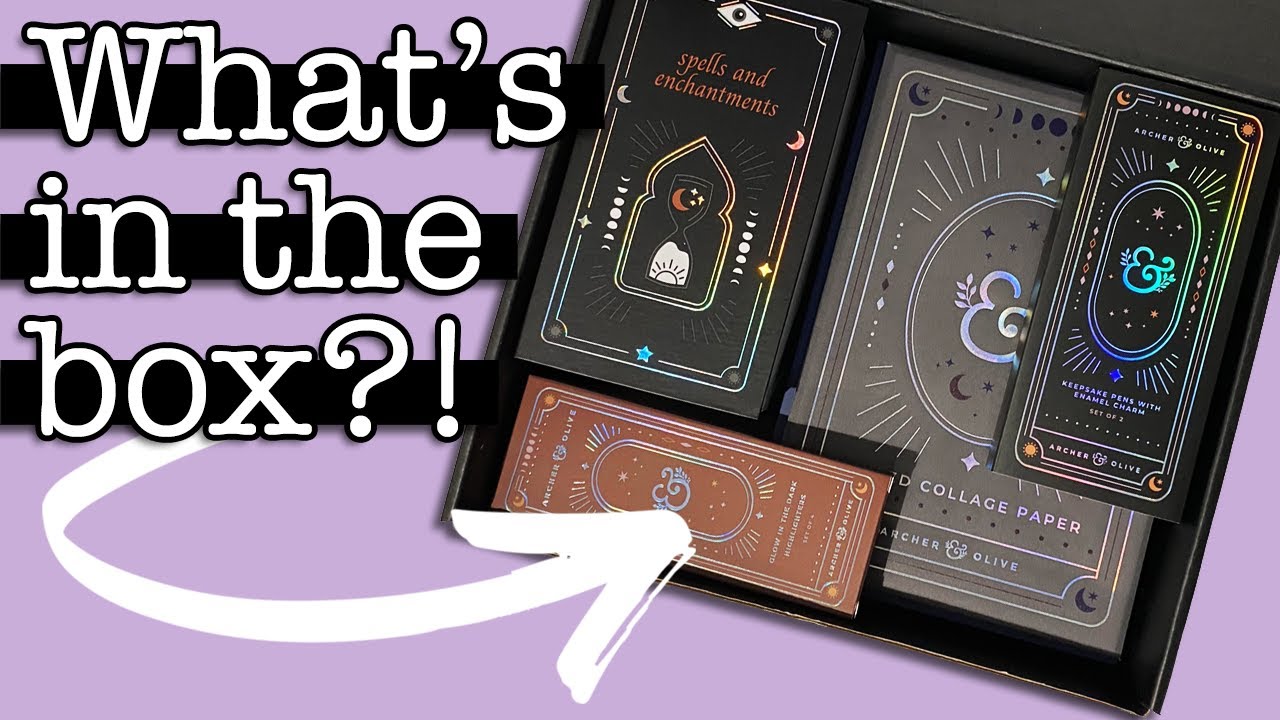 Archer & Olive Halloween box unboxing 💜