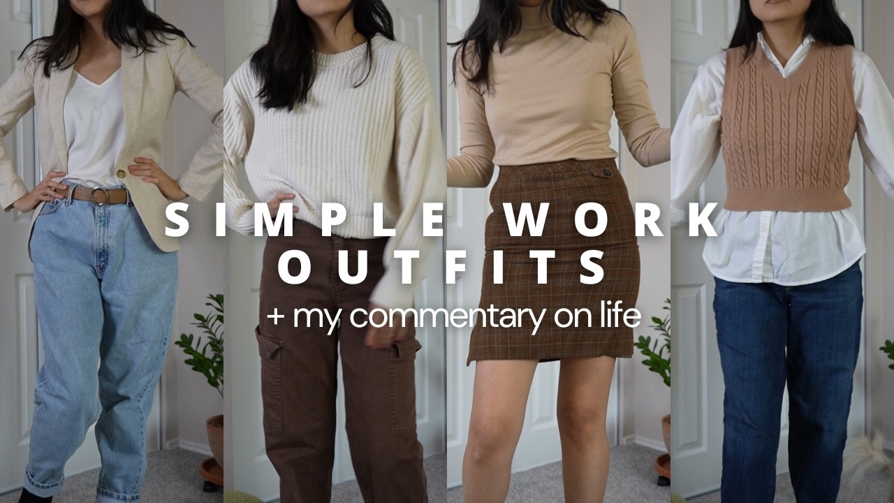 Simple Work Outfits | New Job Nerves & Encouragement to Take a Career Leap
