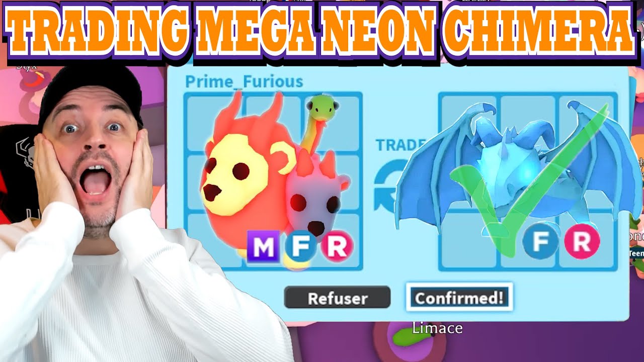 ENFIN DES TRADES DE QUALITE SUR ADOPT ME ! (CHIMERA MEGA NEON)