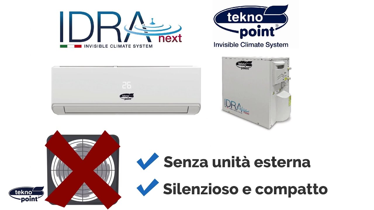 IDRA next, il climatizzatore invisibile, compatto e silenzioso di Tekno Point