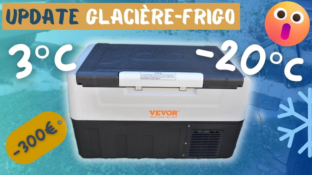 Une GLACIÈRE nomade 12V idéale #vanlife : pas chère, faible conso et silencieuse #vevor