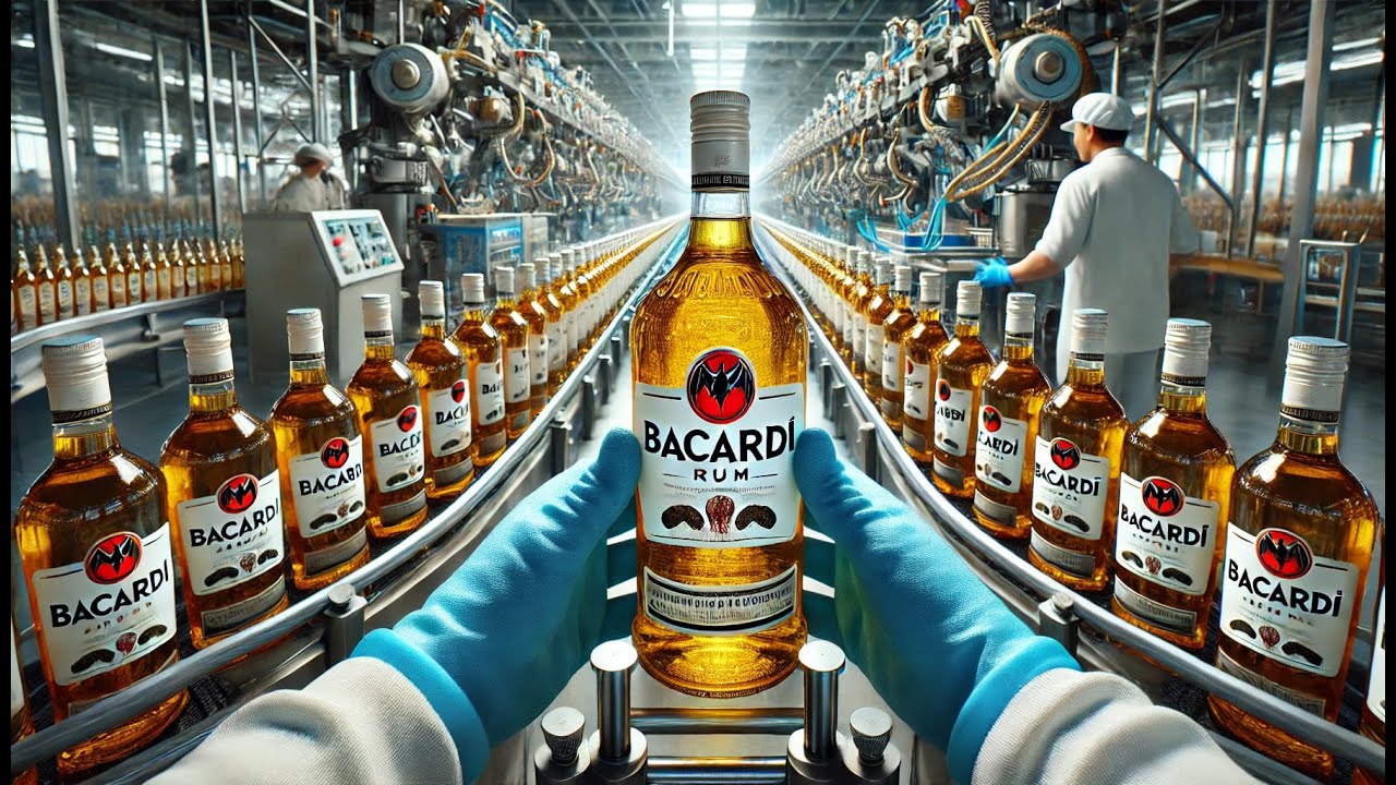 CÓMO se HACE el RON BACARDI 🇨🇺 | Proceso en Fábrica 🏭