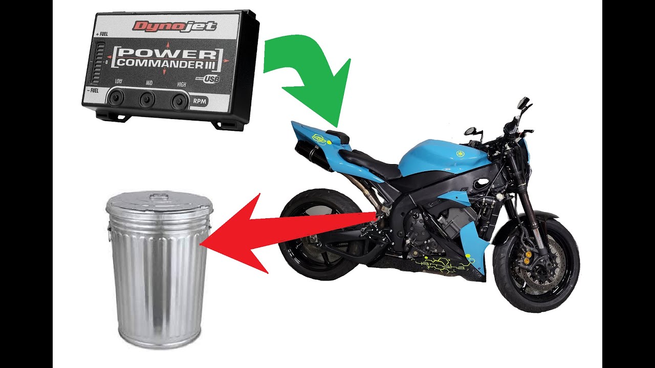 Yamaha R1 04 08 Power Commander 3 Install and Cat Delete