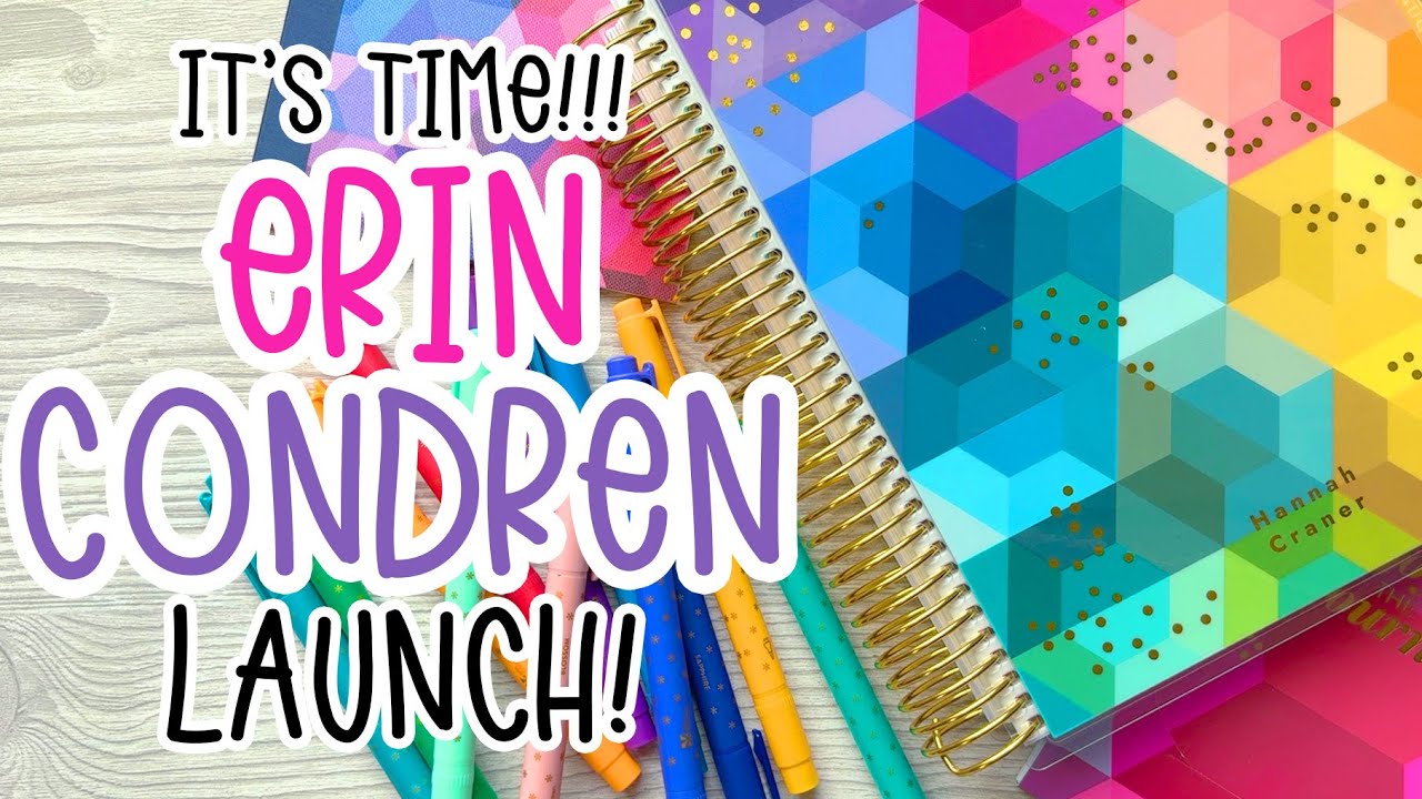 ERIN CONDREN LAUNCH | 25-26 Dashboard Layout & Accessories