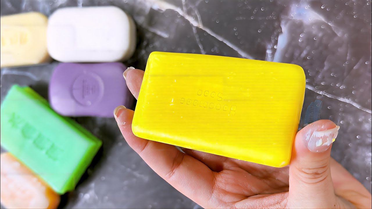 ASMR Soap Cutting 🟡 | Bright Color Soap Slice