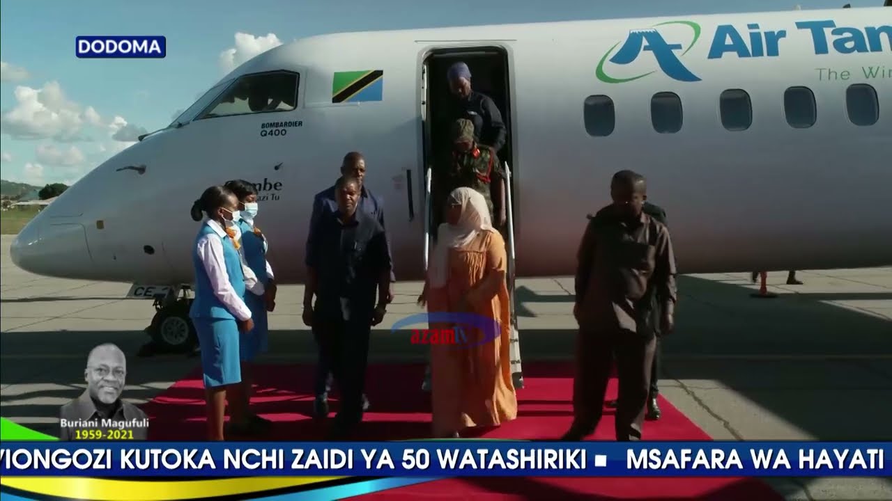 RAIS SAMIA SULUHU AWASILI DODOMA