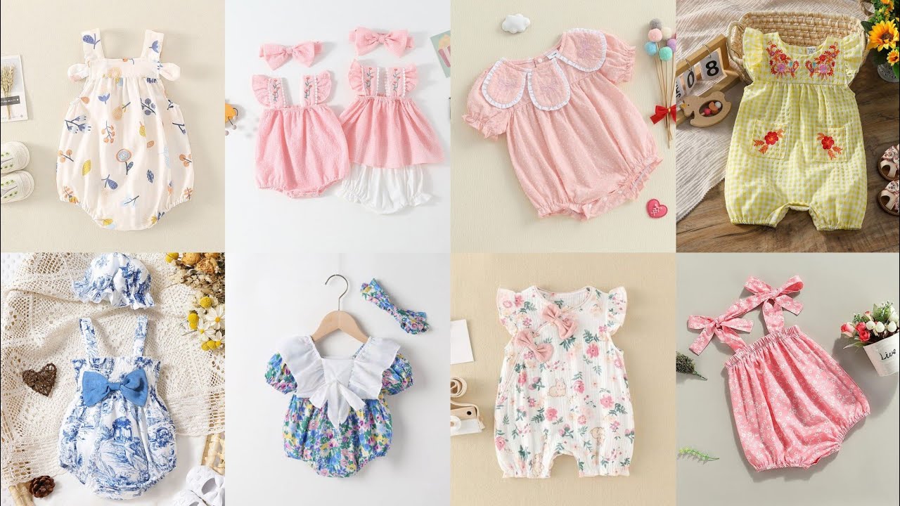 🌞 Baby Girl Lawn Romper Dresses 2026|Summer Romper Dresees Designs for Babygirl