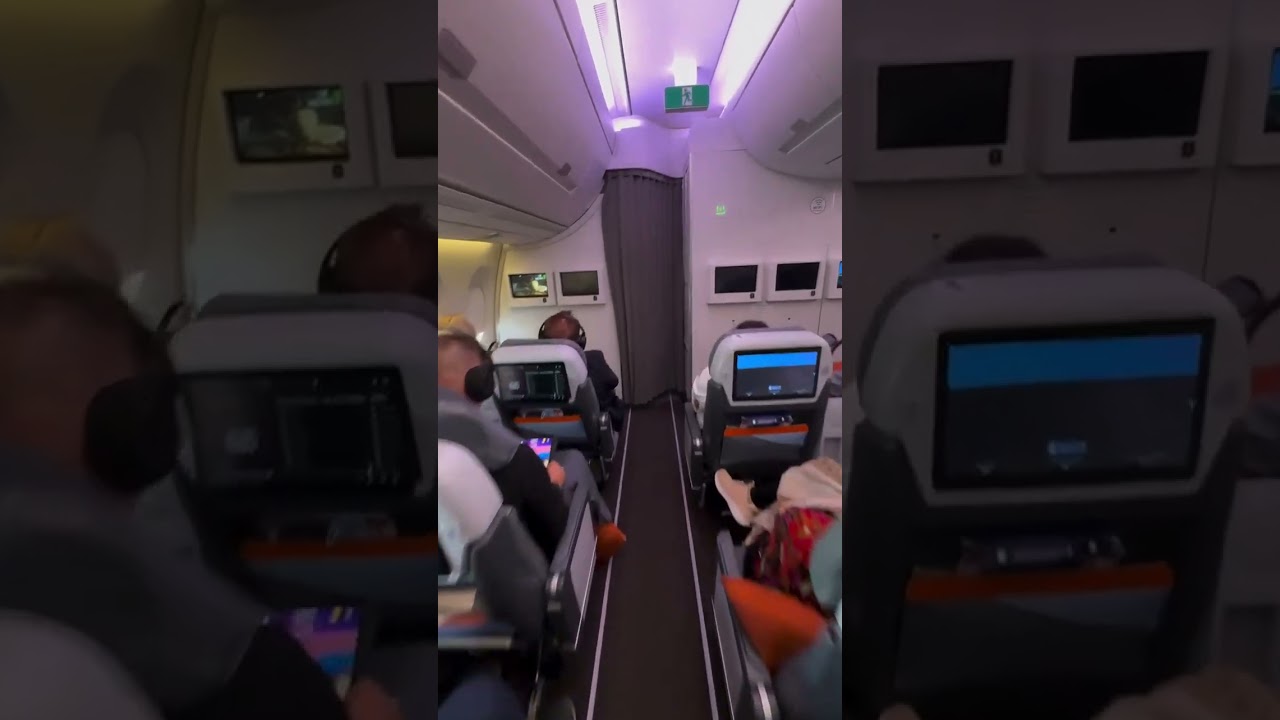 Singapore Airlines - Airbus A350-900, Economy Class, Premium Economy and Business #aviationlovers🇸🇬