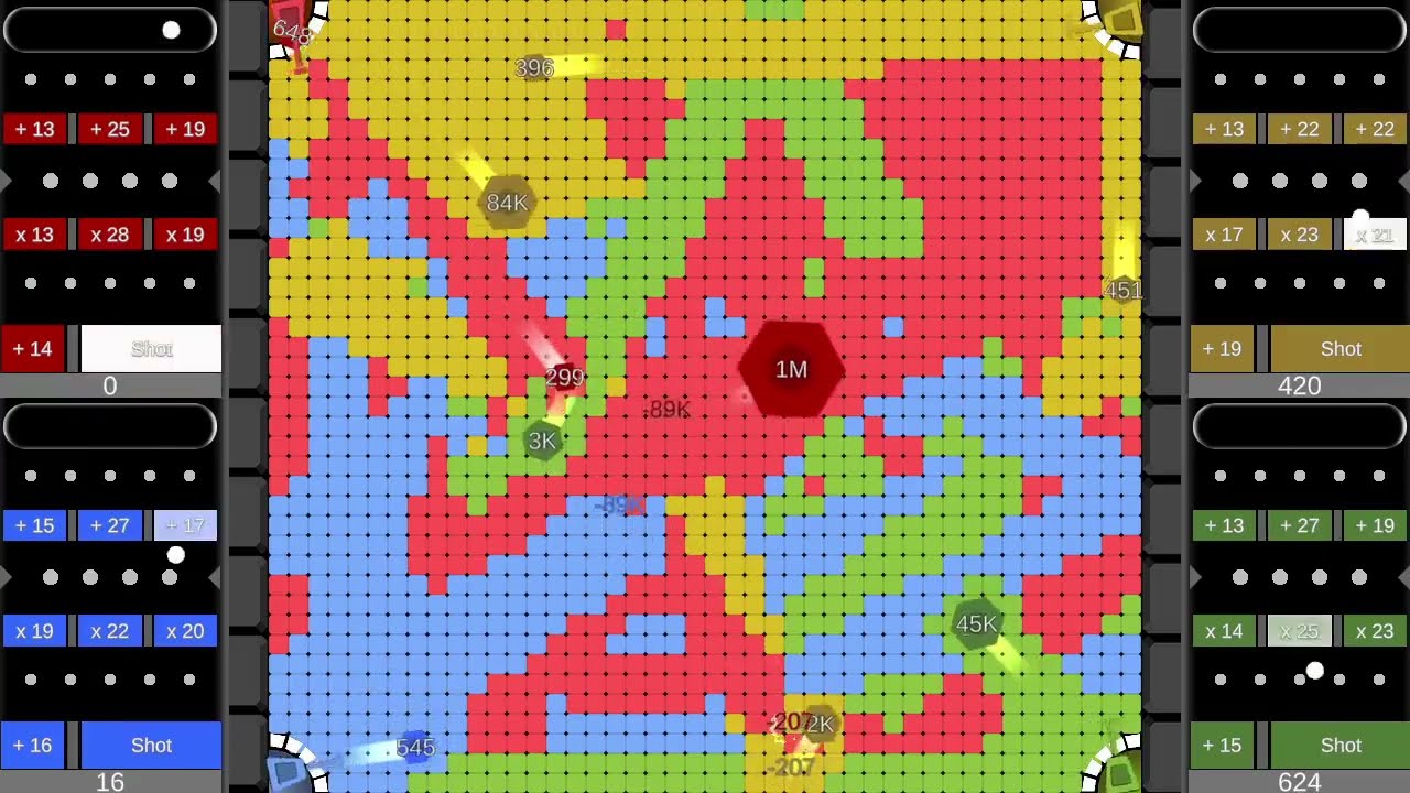 Multiply or Release X Territory War - 4 Player #3 - Marble Race in Unity