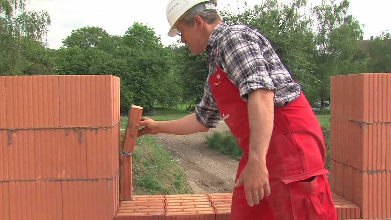 Poroton Wandlösungen - Verarbeitungshinweise gefüllte Ziegel