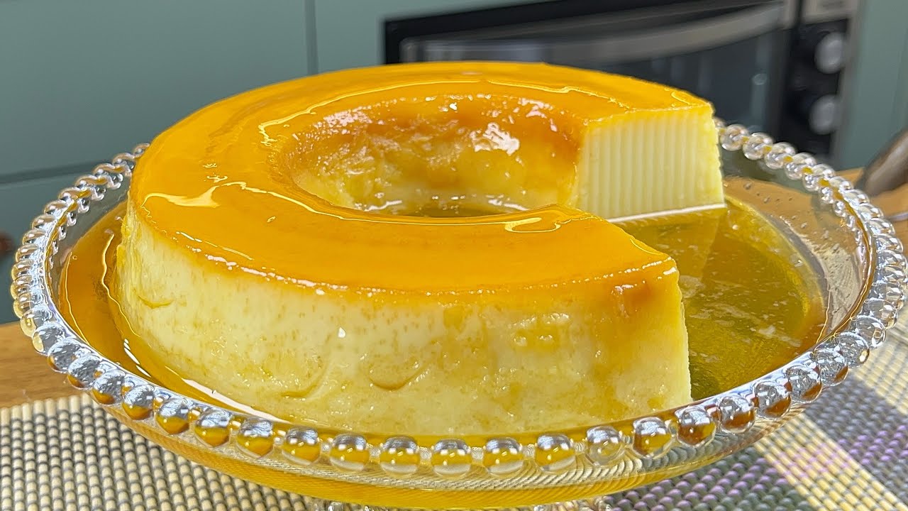 SEM LEITE CONDENSADO 😱 PUDIM FÁCIL COM 3 ingredientes! 