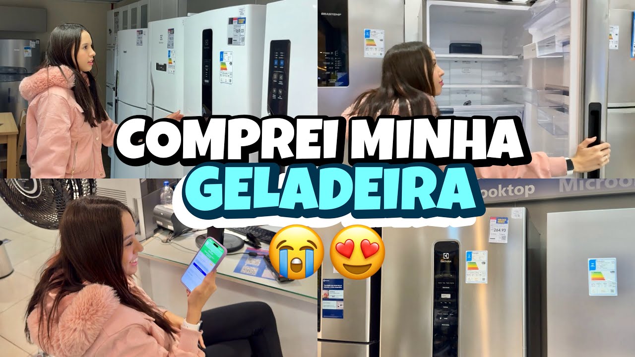 COMPREI MINHA GELADEIRA| realizei um sonho😭😍✨🏠