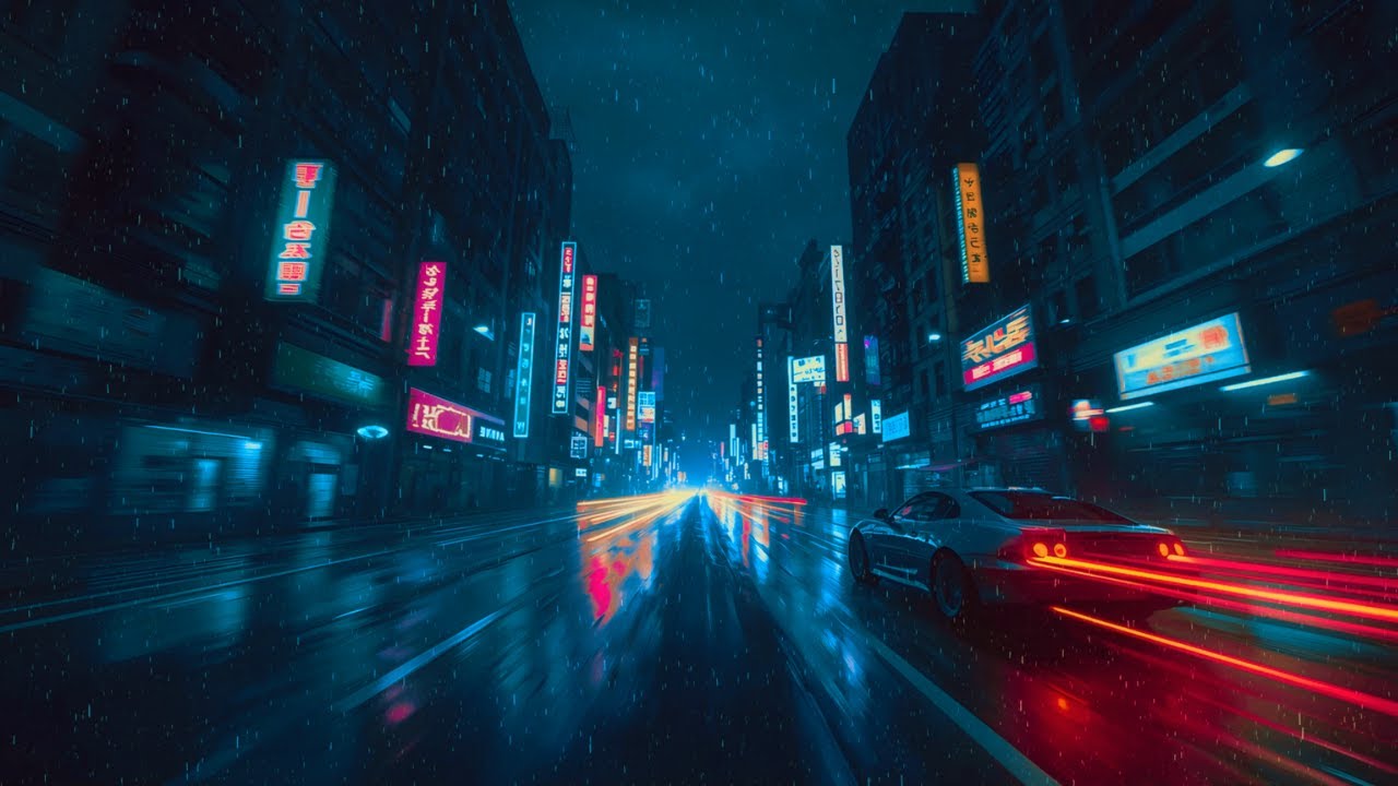 Neon Tokyo Rain 🌧️ Cozy Lofi Radio to Focus & Relax