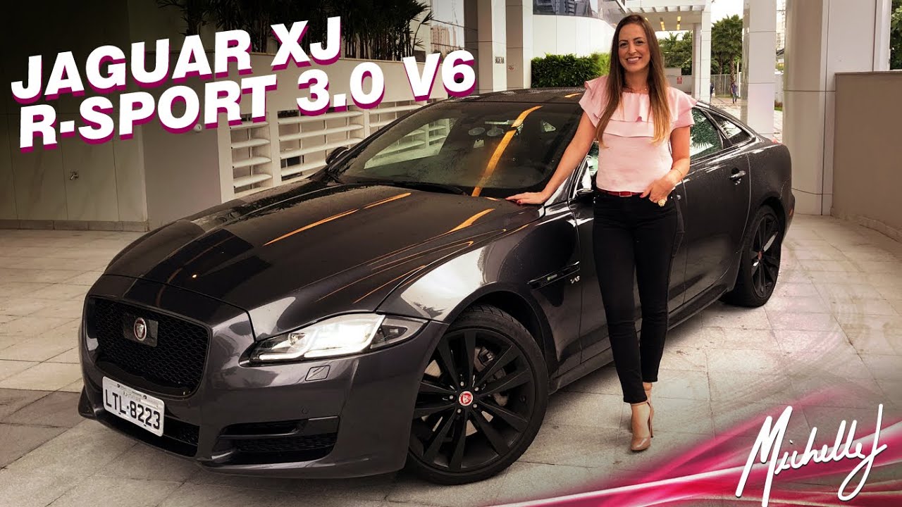 Dirigindo o Jaguar XJ R-Sport 3.0 V6 2019, que luxo é esse? Avaliação com Michelle J