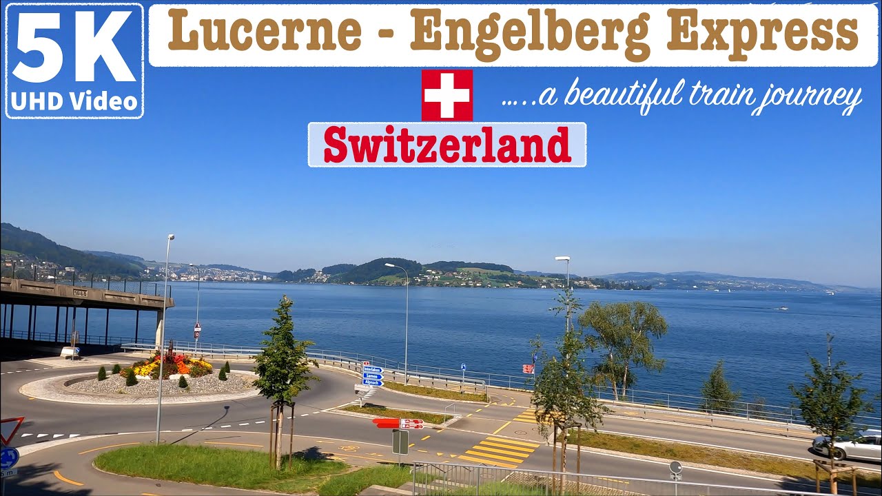 🇨🇭Lucerne - Engelberg Express • Switzerland Train Journey • 5K 60p UHD Video