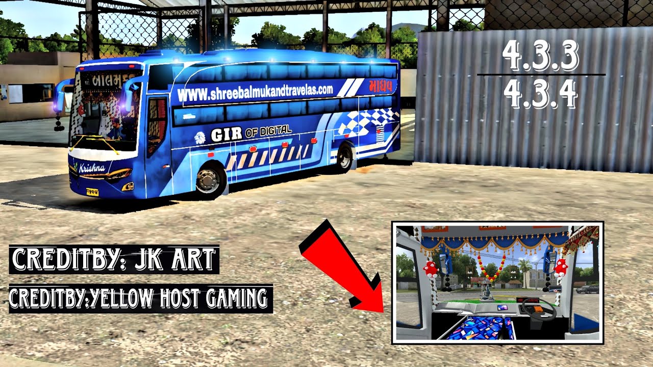New coch mod with (name bord)#marutibuslivery #bussid #alankar 🥰