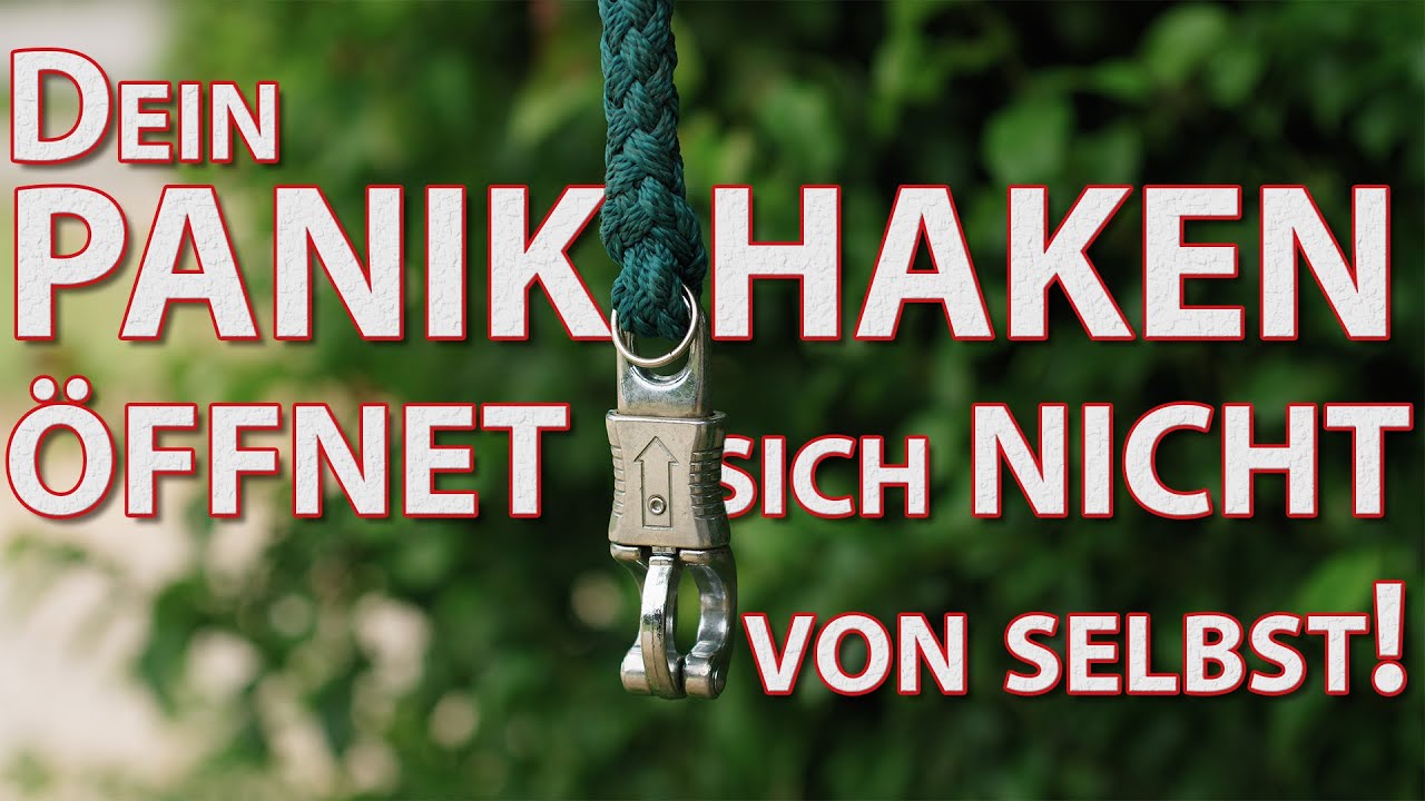Pferdestricke (F&uuml;hrstrick, Anbindeseil, Bodenarbeitsseil) | Panikhaken, Unterschiede, Anwendung