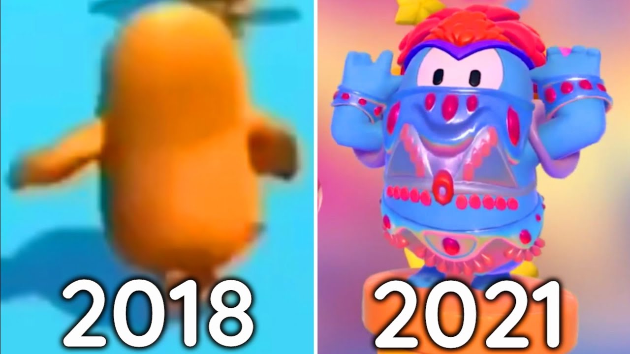 Evolution of Fall Guys 2018-2021