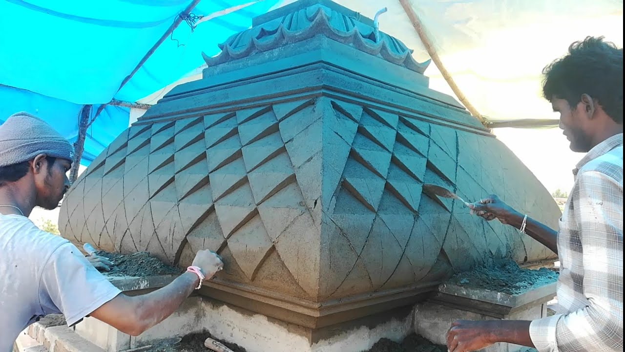 Diamond Shape's - Gopuram Design Work - Durga Devi Temple - Peddapuram Workers