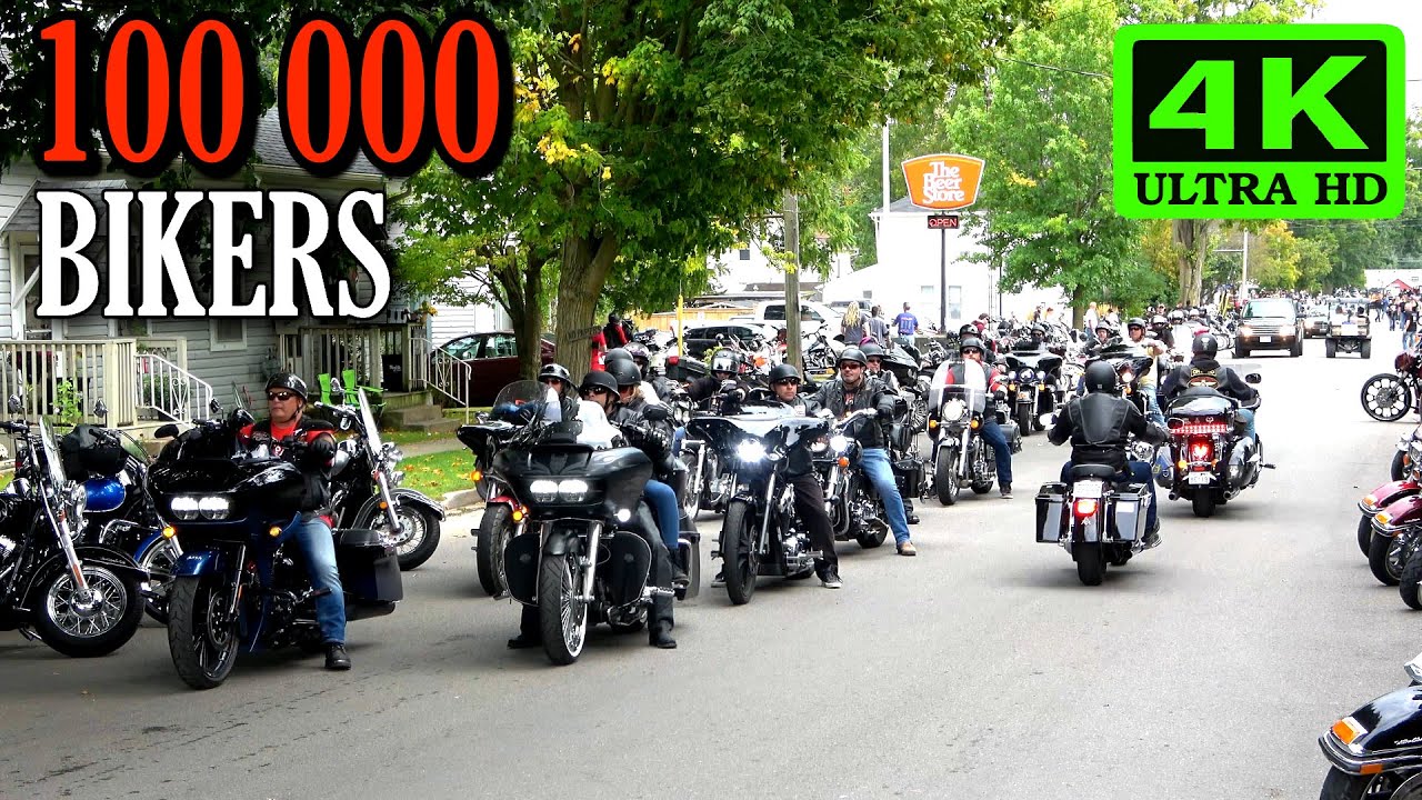 █■█ █ ▀█▀ PORT DOVER, Canada, Friday The 13th, 100K BIKERS                    4K ► 8 min