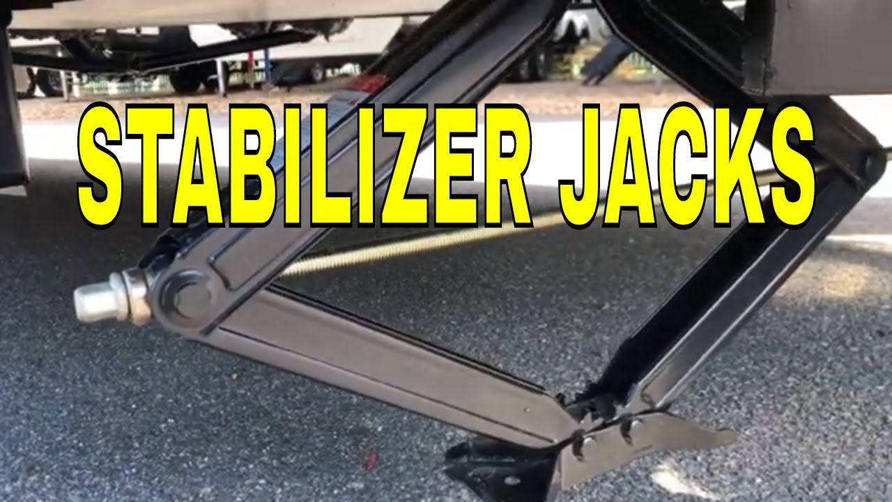 HOW TO USE MANUAL STABILIZER SCISSOR JACK OPERATION CRANK JACKS Dodd RV Service Maintenance