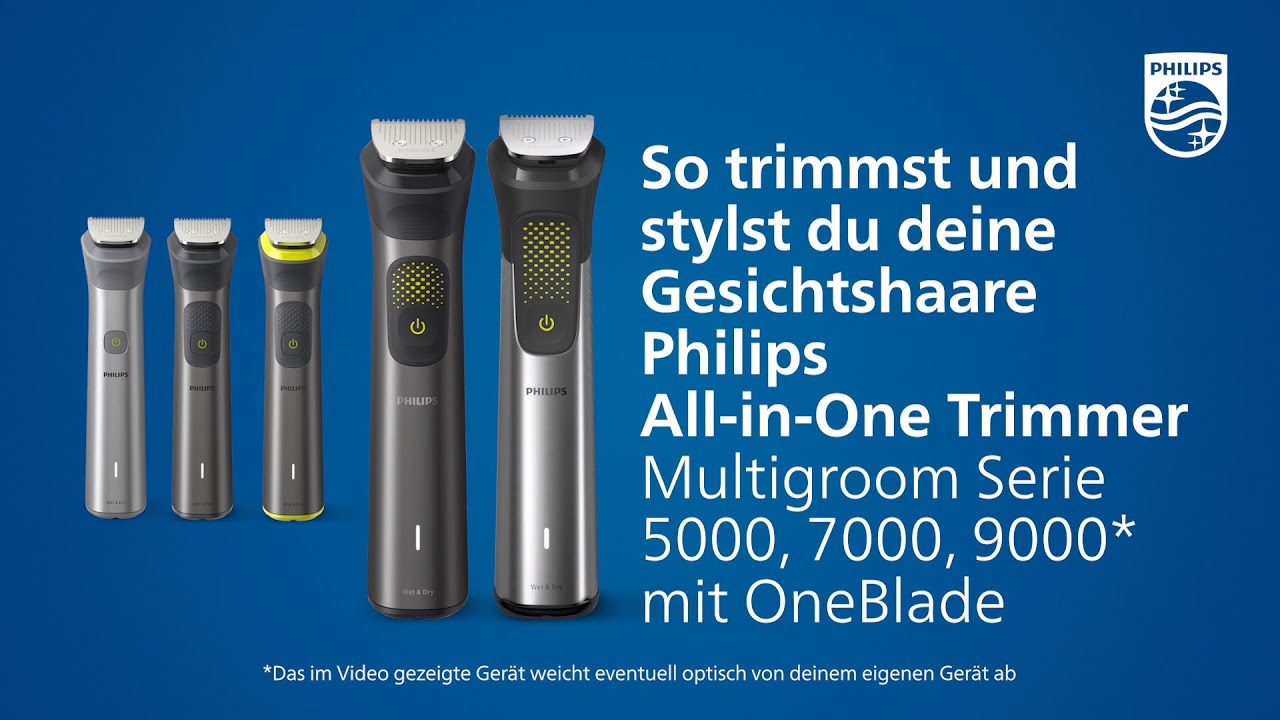 Philips All-in-One Trimmer Serie 9000 - So stylst du deine Gesichtshaare mit OneBlade
