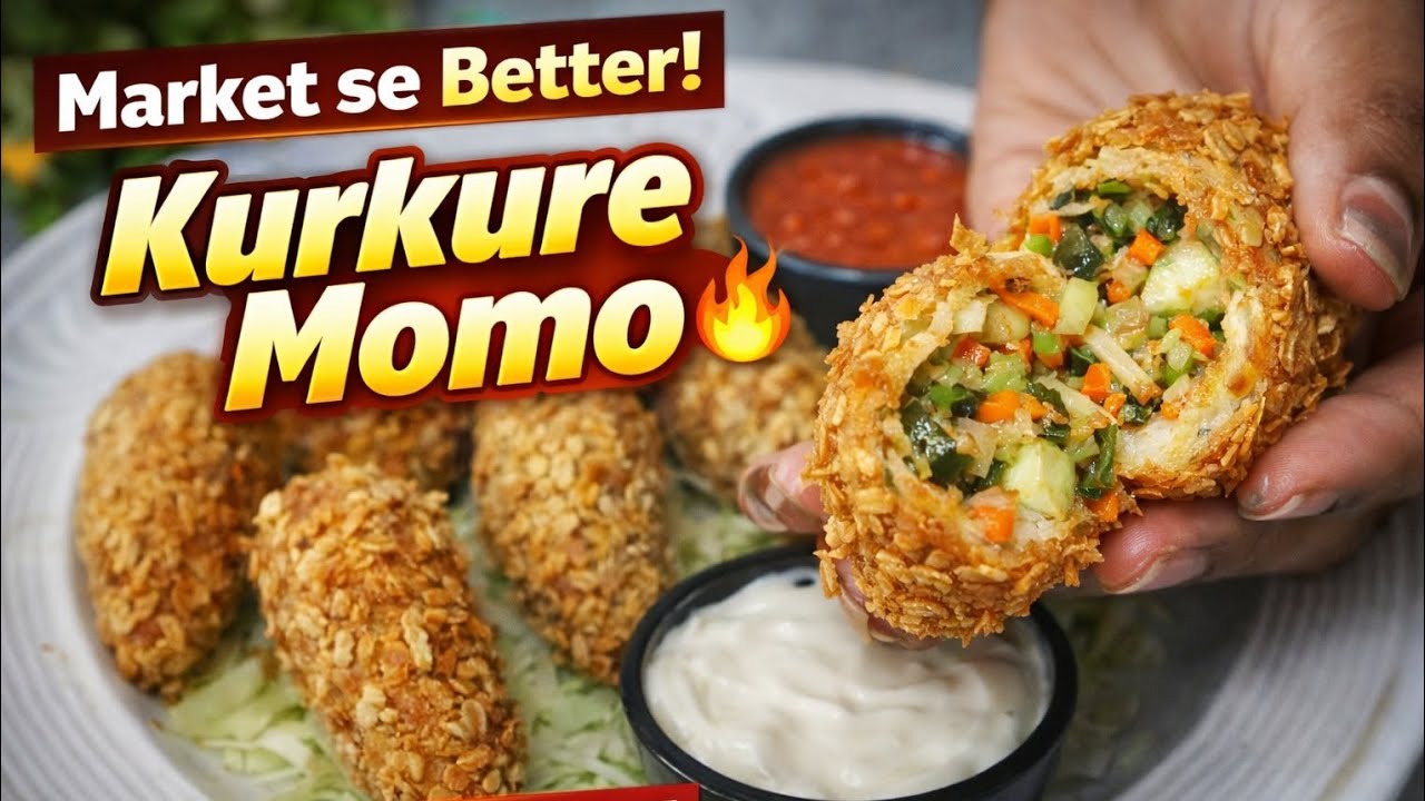 Crispy Kurkure Momos |कुरकुरे मोमोसघर पर |bonus Cheese Dip recipe |FriedMomo |