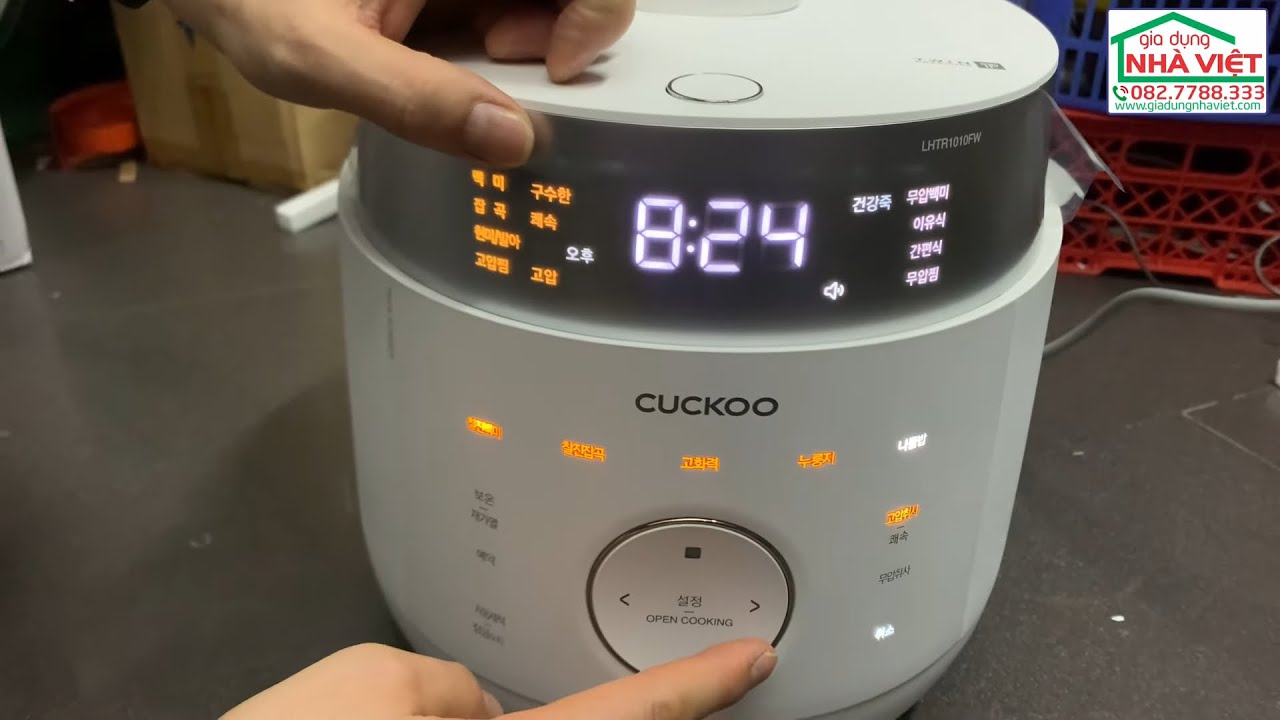 Hướng dẫn sử dụng nồi cơm Cuckoo CRP-LHTR1010 CRP-LHTR0610 cao tần áp suất phiên bản Hạ cánh nơi anh