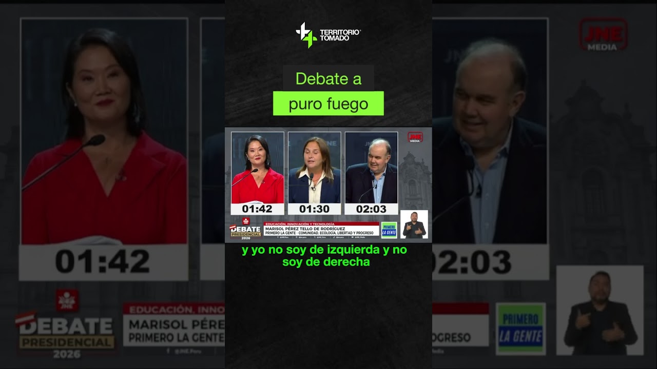 Cruce al rojo vivo 🔥 #territoriotomado #elecciones2026 #debate2026 #fujimori #lopezaliaga
