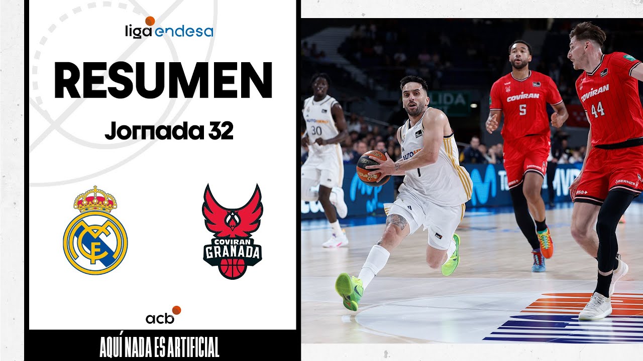 Real Madrid - Coviran Granada  (94-80) RESUMEN | Liga Endesa 2023-24