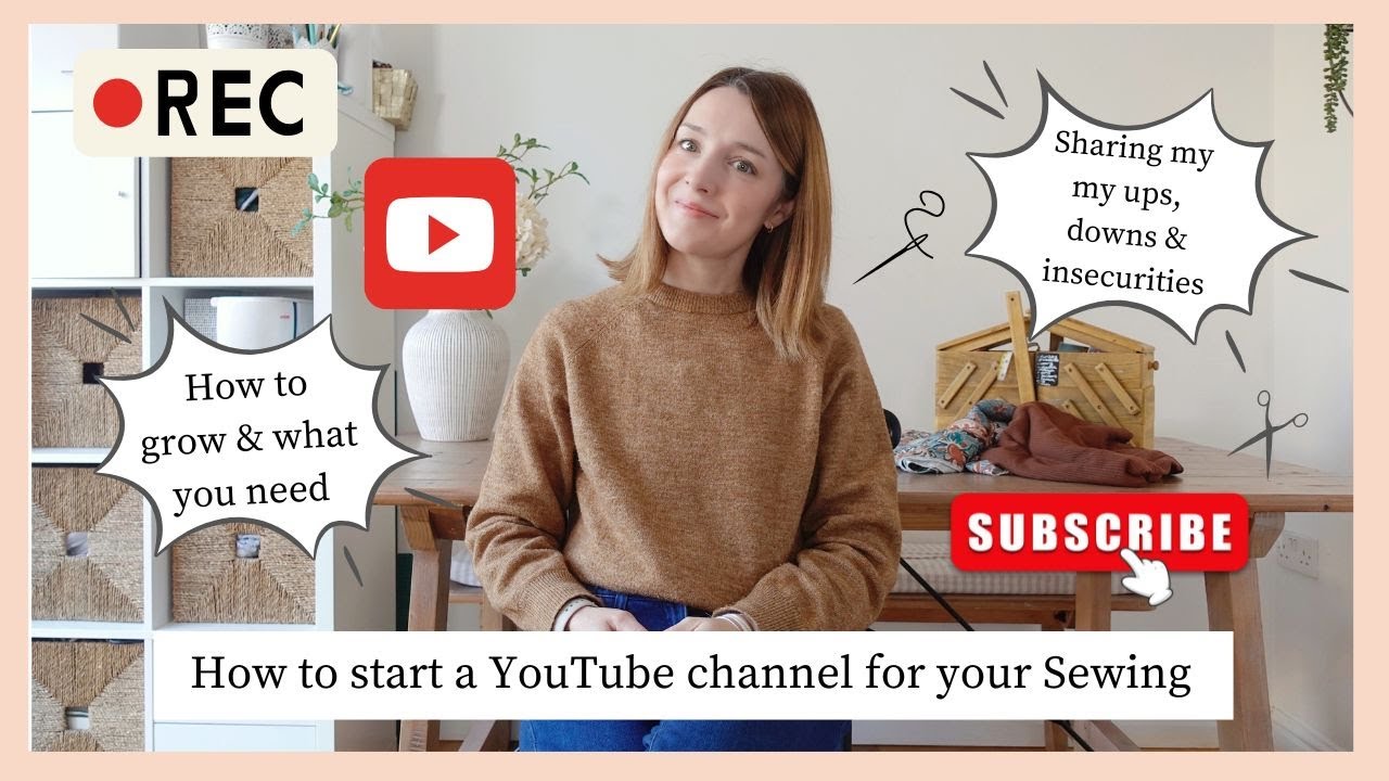 How to start and grow a YOUTUBE channel for your sewing | FIVE steps & Sharing my journey