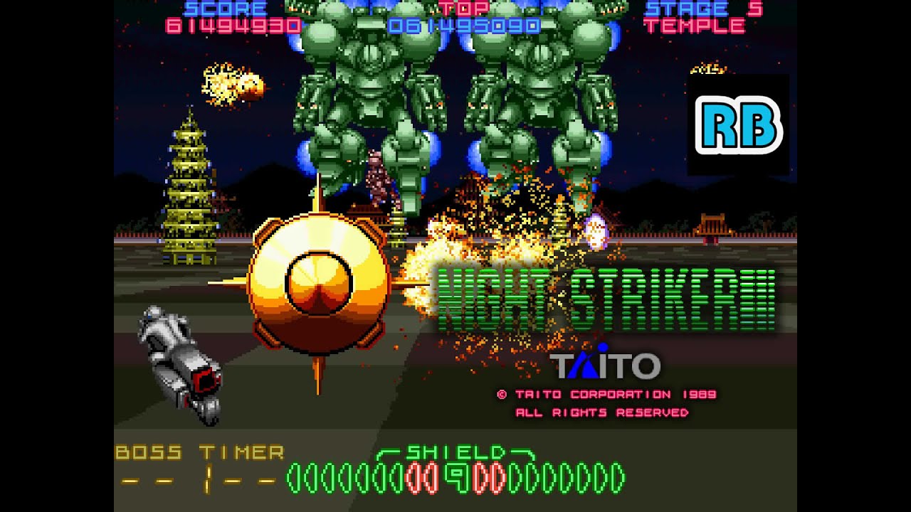 1989 [60fps] Night Striker No shot ALL Pacifist (A-C-E-H-M-S)