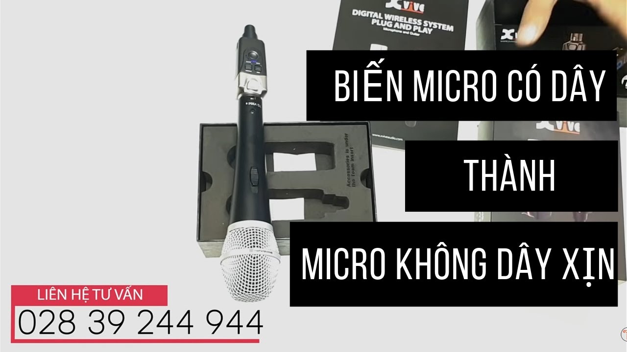 Biến Micro có dây thành không dây Wireless System X-VIVE U3 chỉ dành cho Micro xịn
