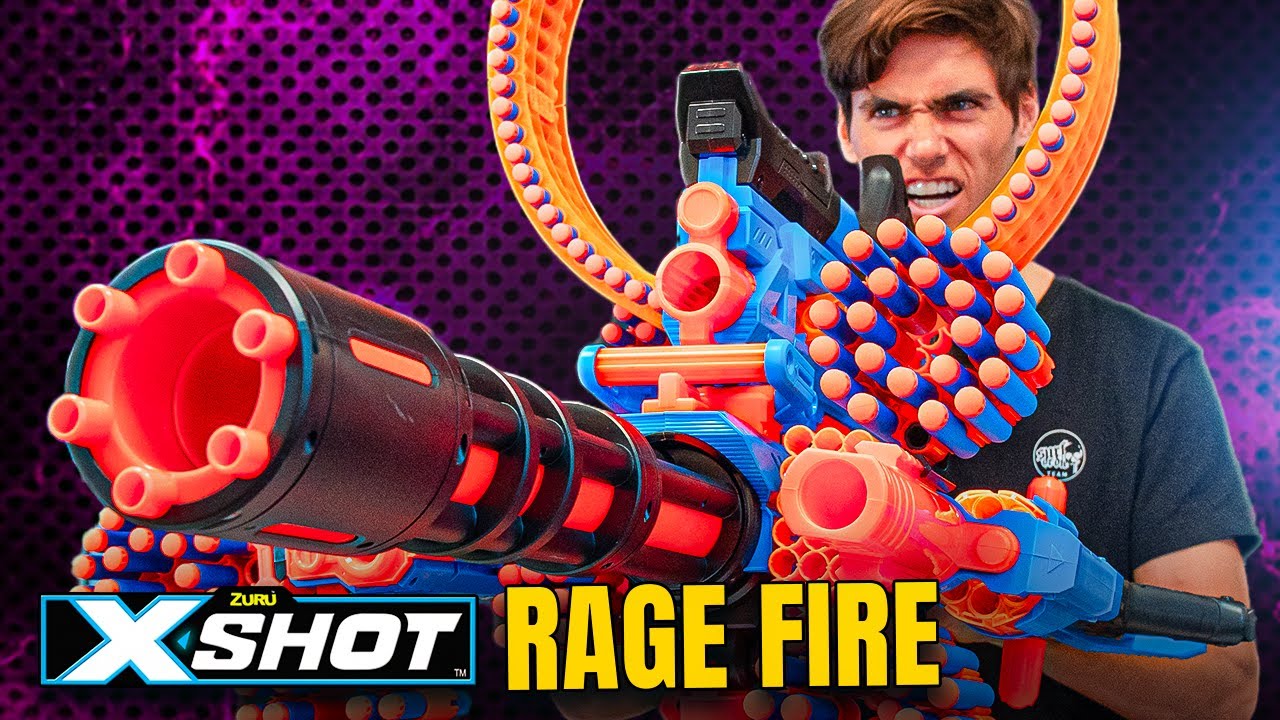X-Shot RAGEFIRE!!! Automatyczny minigun! KT&Oacute;RY NERF OBRONI CIĘ PRZED TYM?!