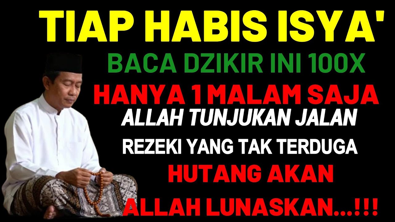 NEKAT BACA INI 100X HABIS ISYA'!!Hanya 1 Malam, Allah Tunjukkan Jalan Rezeki Tak Terduga!..