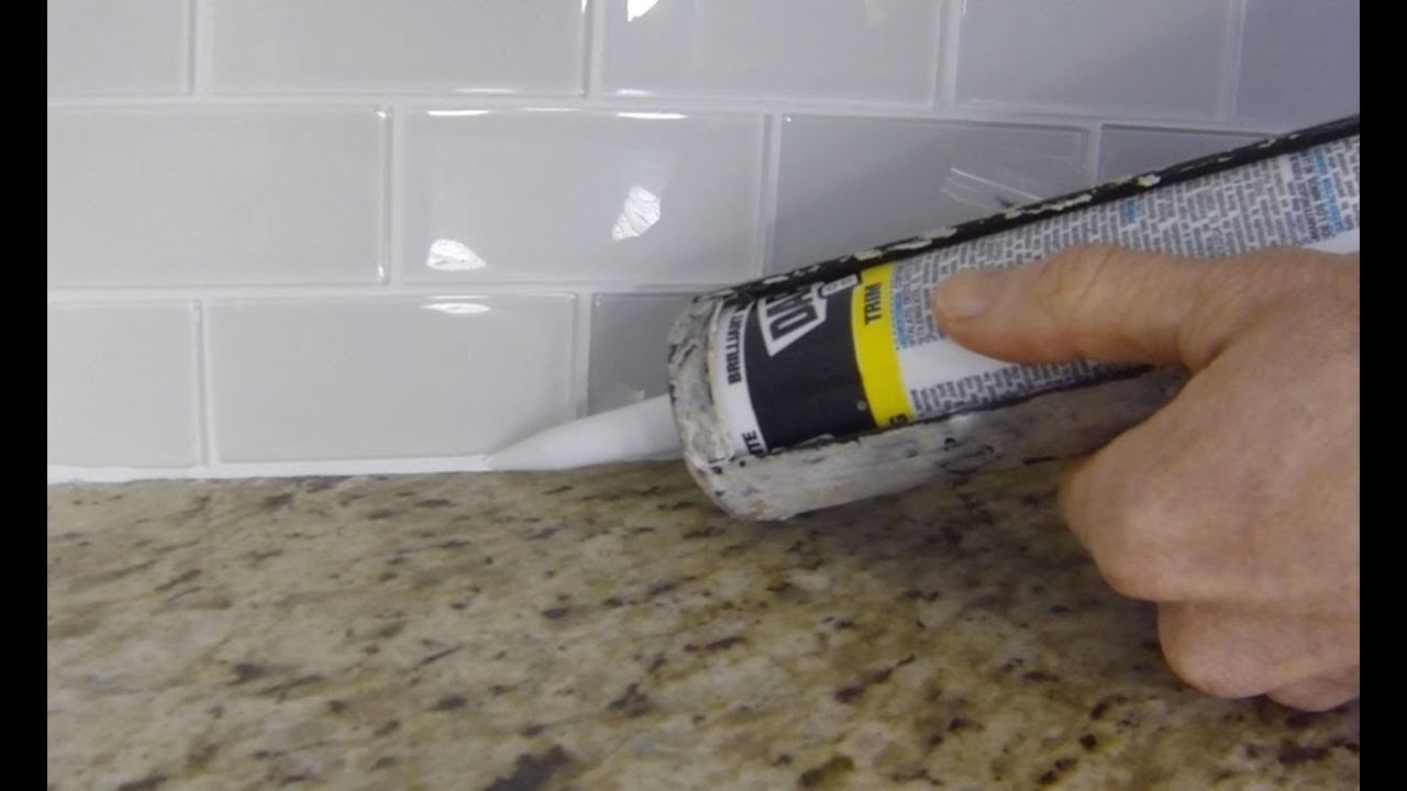 How To Install Caulk On A Kitchen Tile Backsplash