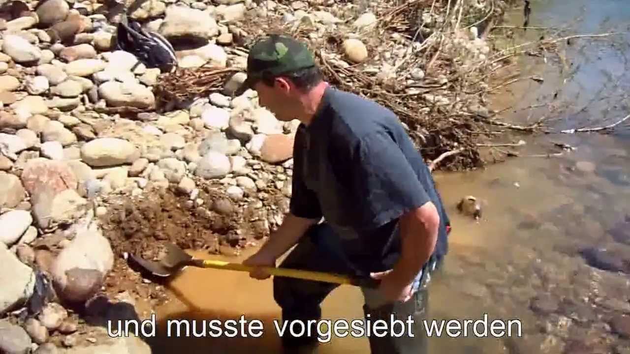 Goldwaschen am Elvo 2013 - Teil 1