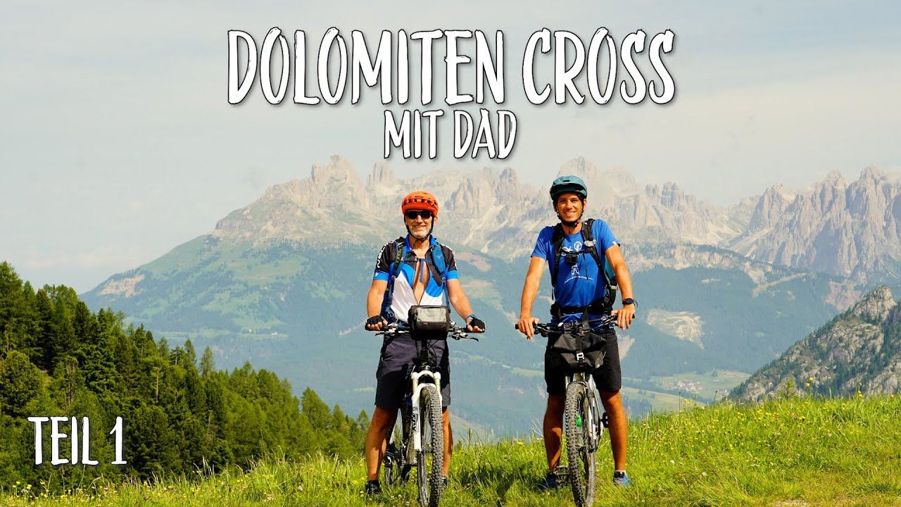 Dolomiten Cross mit Dad Teil 1/2 Mountainbike Tour - Trento, Lagorai, San Martino, Passo Rolle