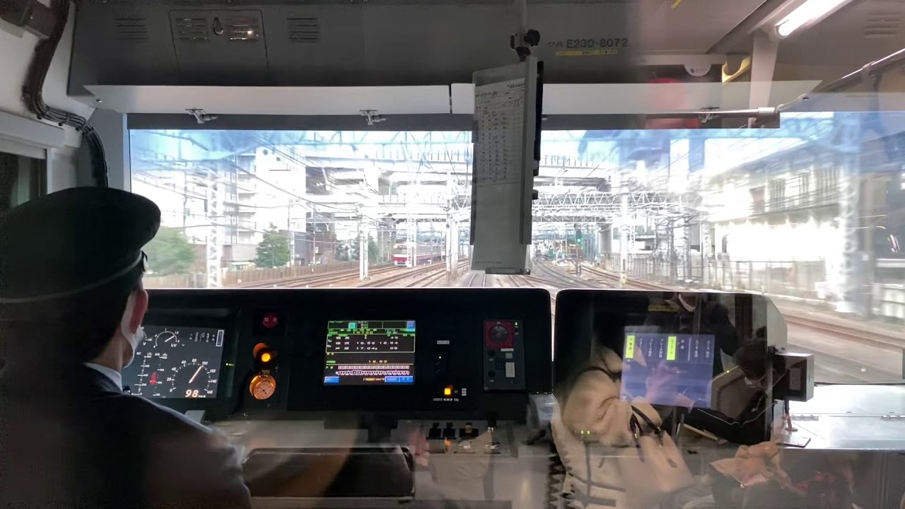 【これでも90km/hか...】東海道線 横浜駅 E231系1000番台 高速入線［前面展望］
