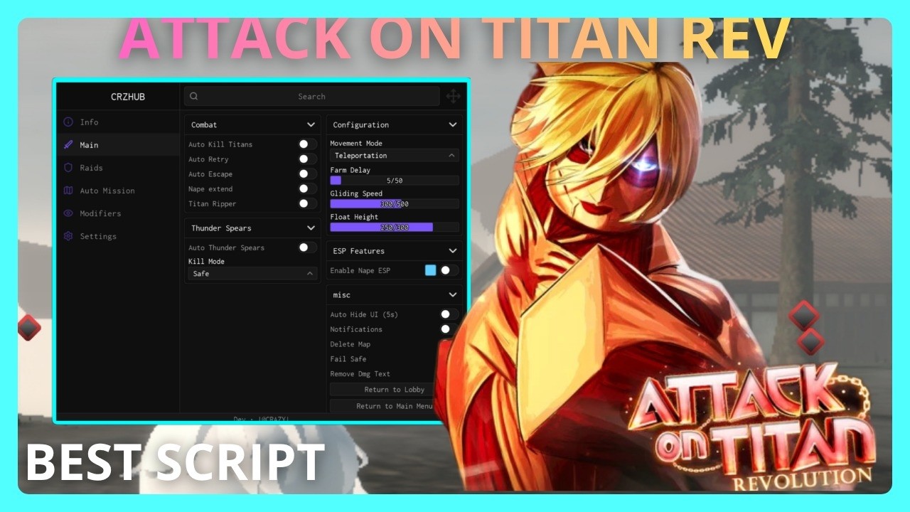 ATTACK ON TITAN REV Script - BEST SCRIPT