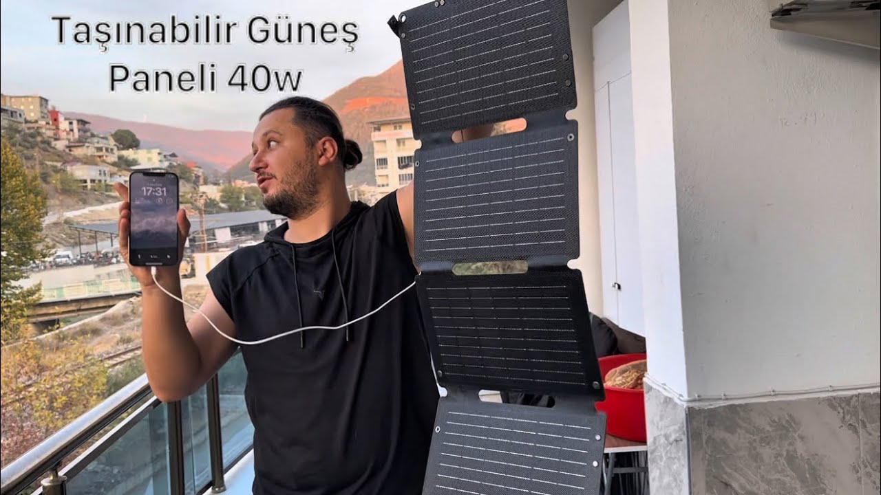 Taşınabilir Güneş Paneli CHOETECH Solar Şarj 40W Güneş Enerjili Güneş Paneli, Güç Ünitesi powerbank