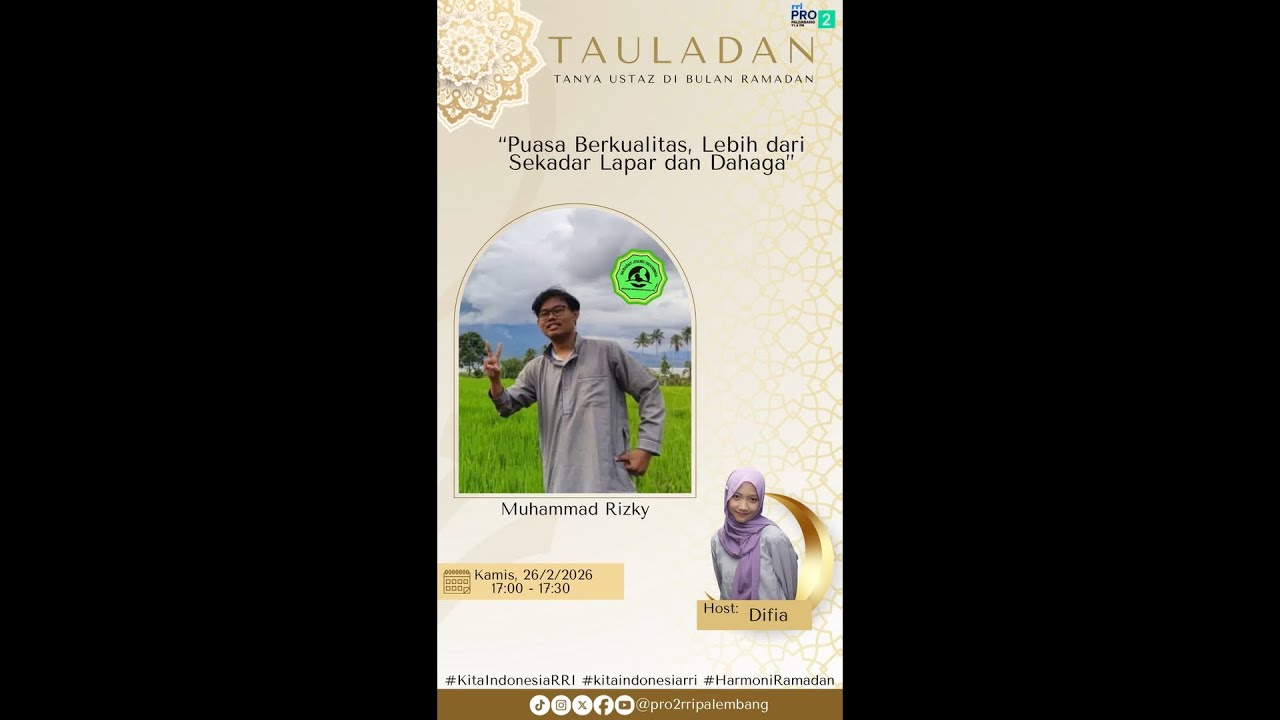 TAULADAN - RRI PALEMBANG, 26 FEBRUARI 2026