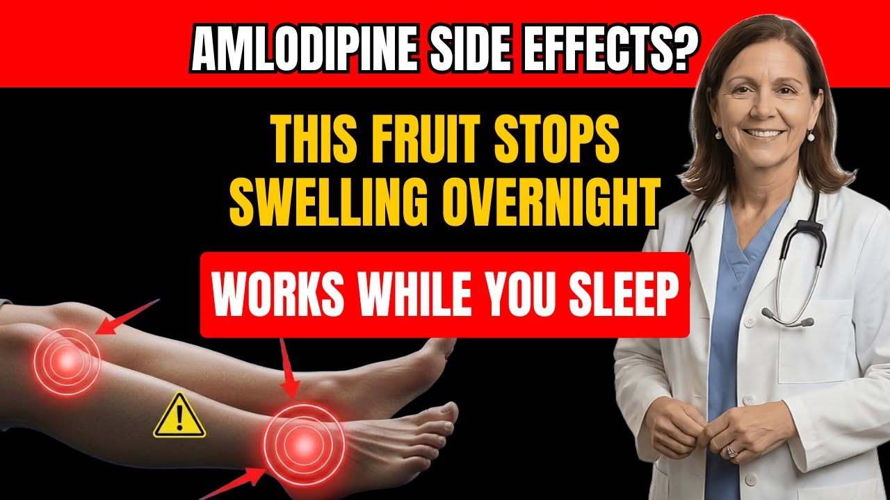 Top 5 Fruits That Block Amlodipine Side Effects While You Sleep | Senior Health Tips