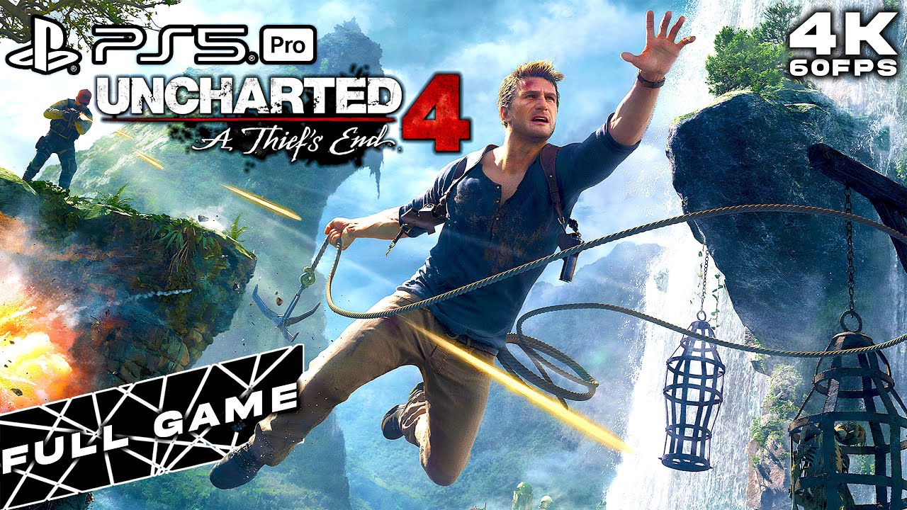 UNCHARTED 4 REMASTERED PS5 PRO FULL GAME (4K60FPS)