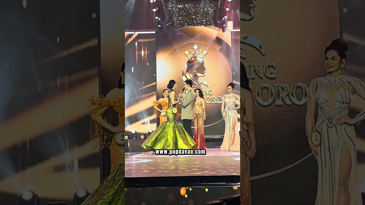 Derrick Monasterio serenaded the Binibining Davao de Oro 2026 candidates